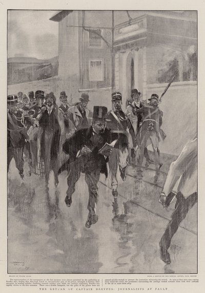 The Return of Captain Dreyfus, Journalists at Fault by Frank Craig